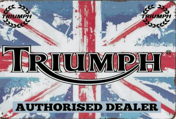 Triumph Authorised Dealer - Old-Signs.co.uk
